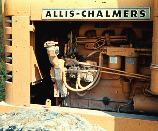 Closeup of heritage Allis-Chalmers equipment