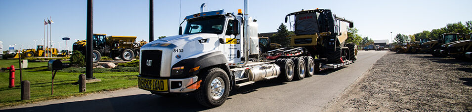 Wide-angle of a truck