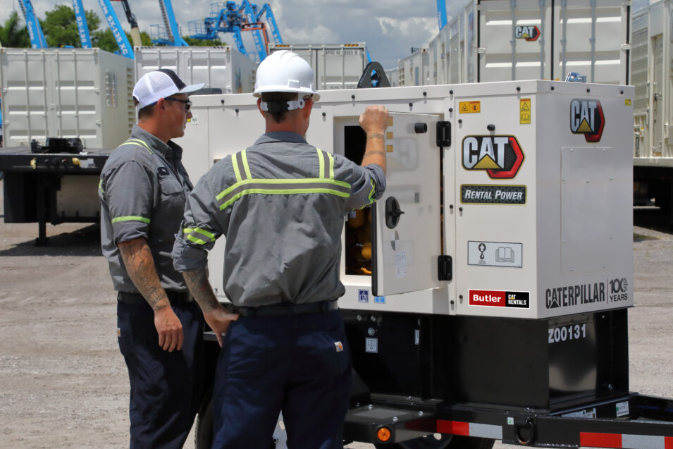 Cat power generator with two workers